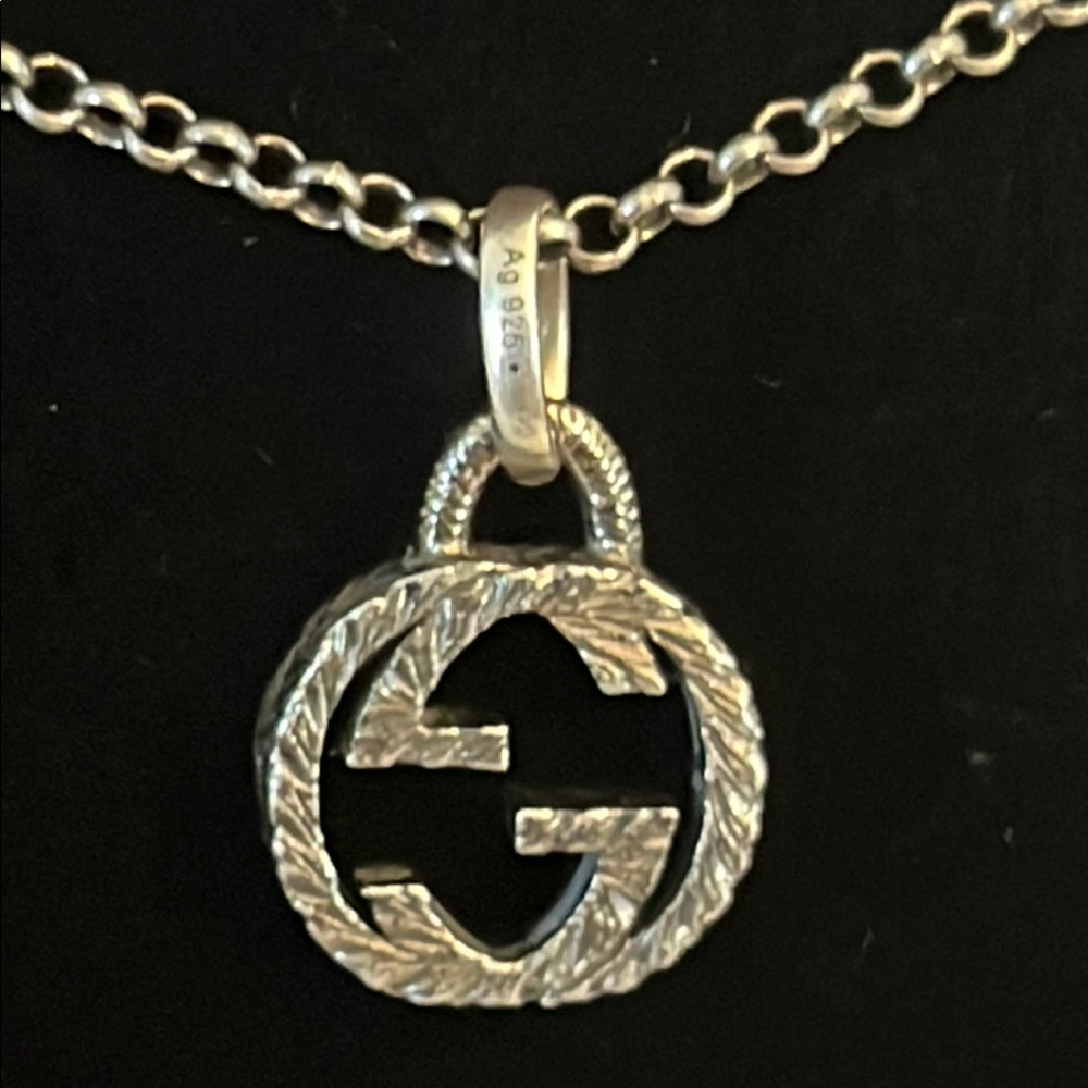 Gucci Interlocking G Arabesque Pendant Necklace A… - image 7